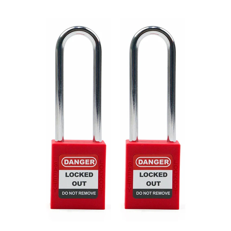 LOTO Высокая безопасность 76 мм предохранительный висячий замок Candados Lockout Tagout промышленная стальная Соединительная Скоба пластиковые замки корпуса для шкафчиков