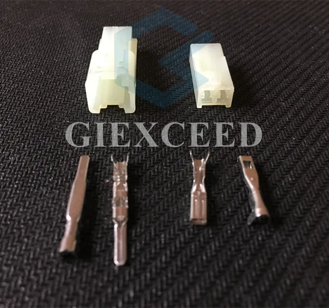 

2 Sets 2 Pin Electronic Female Male Automotive Connector Auto Household Plug Crimp Terminal Socket