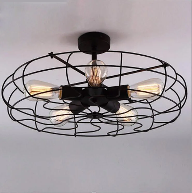 

Fan lights retro personality LOFT industrial chandeliers restaurant cafe fan chandeliers lighting fixture led lamps for bedroom