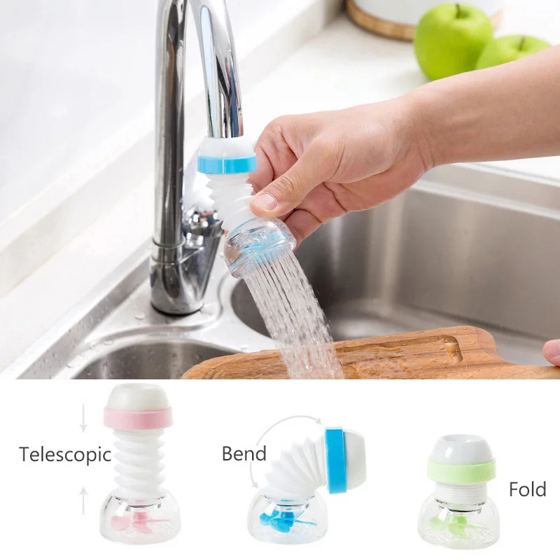 

Water Saving Kitchen Faucet Shower Tap Nozzle Sprayers Adjustable Direction Water Tap Filter Swivel Spout Bathroom Accessories