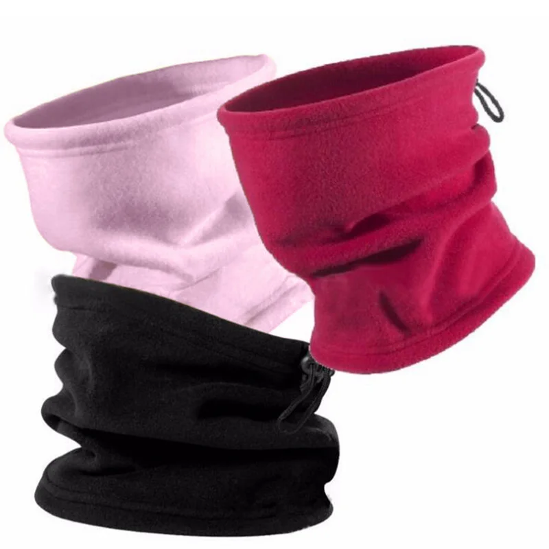 

1PC Hot Sale Women Men Winter Autumn Casual Thermal Fleece Scarfs Snood Neck Warmer Face Mask Beanie Hats