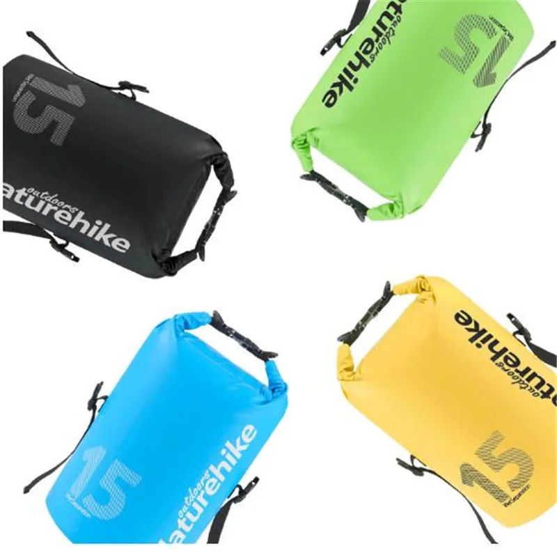 Naturehike Swimming Bag Ocean Pack PVC Dry Wet Separation Outdoor Kayaking Storage Waterproof Rafting Drifting Bag 10L 15L 25L