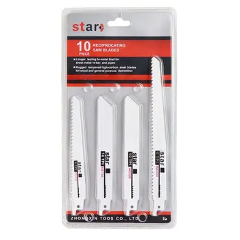 

10pcs/set Reciprocating Saw Blade Multi Cutting Jig Saw Blades For Metal Wood Cutter Tools Accessories