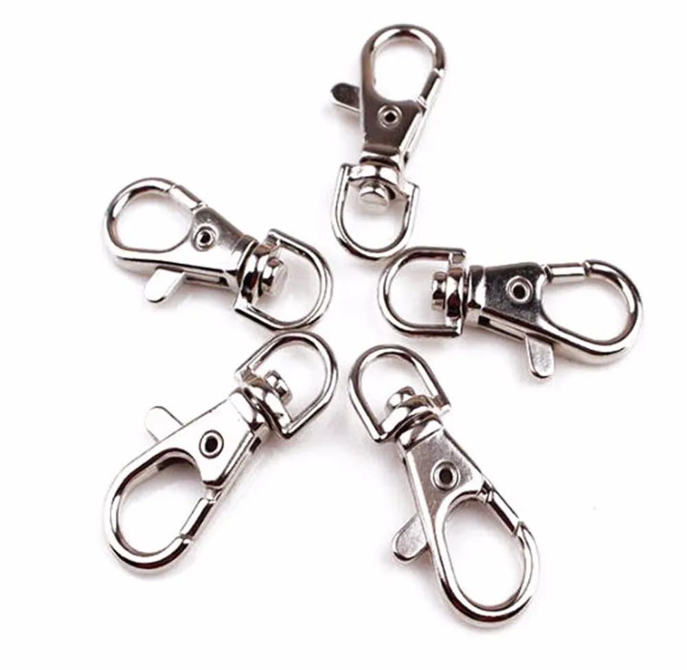 

DHLfree 500pcs Split keyrings Silver Metal Swivel Lobster Clasps Lanyard Valar Dohaeris Snap Hook Lobster Clasp Clip Clasps K