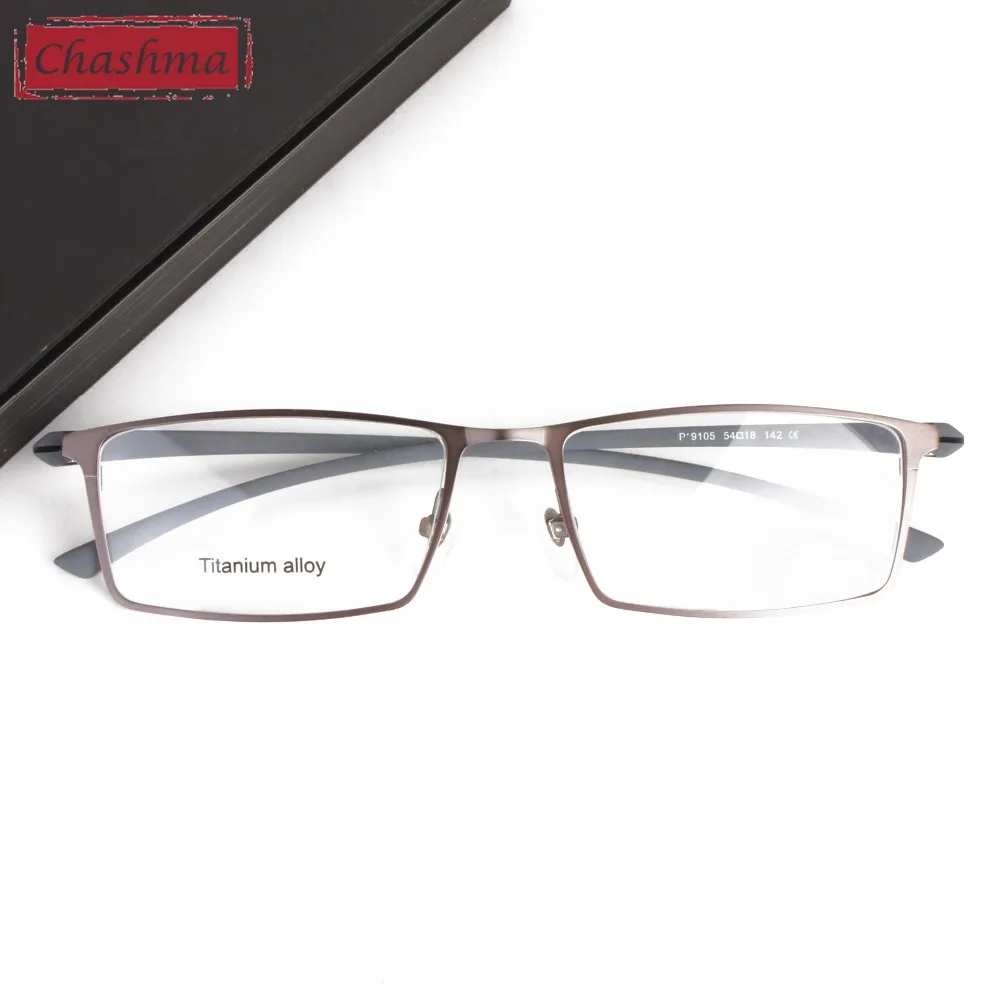 Chashma Brand Top Quality Men Eye Glass Titanium Glasses Spectacles Frame for Men Myopia Light Glasses