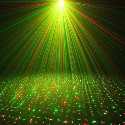 Show de Iluminação de Palco Aucd Mini Portátil Remoto ir rg Meteor Luzes Projetor Laser dj Ktv Xmas Party Início Dsico Levou Oi100b 6 Efeito de Iluminação de palco