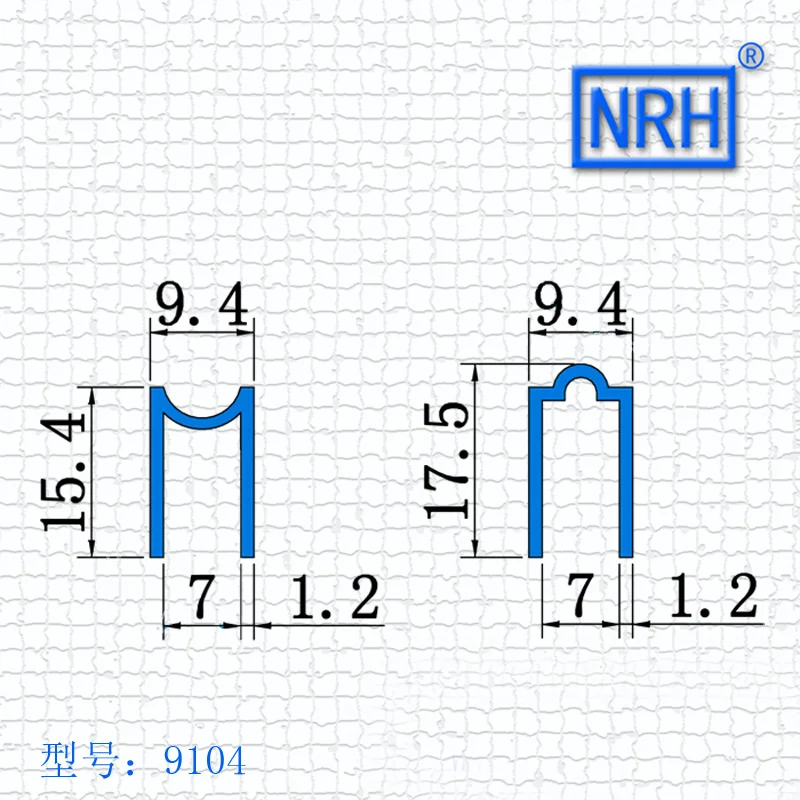 NRH-9104 вверх и вниз алюминиевый материал 3 метра алюминиевый воздушный ящик мужской женский канал вверх и вниз слот Вогнутый выпуклый паз