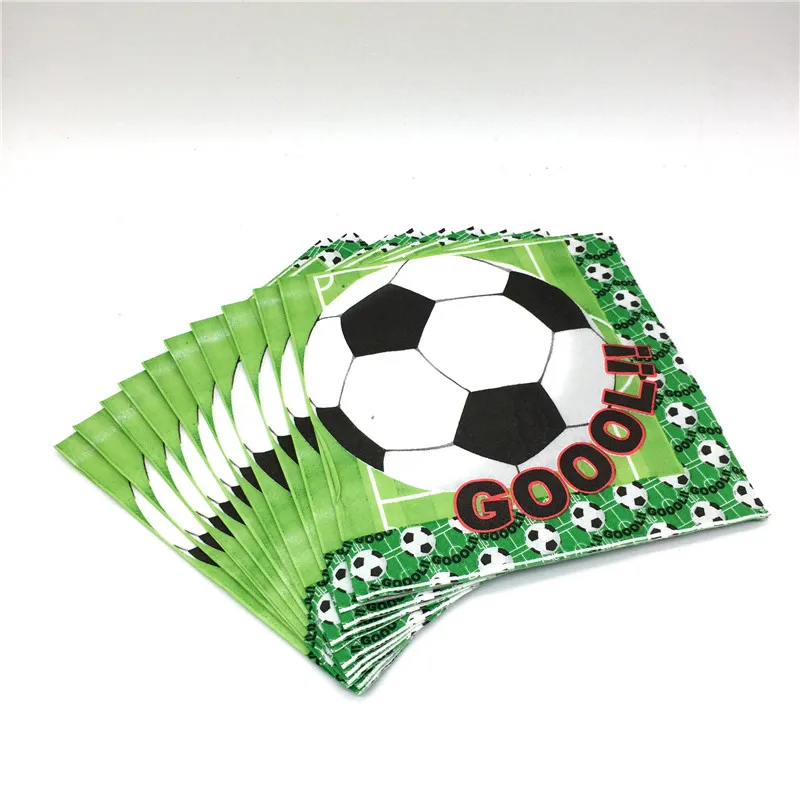 

20Pcs/Lot Football Theme Napkin Birthday Party Supplies Cartoon Image Hello Kitten Napkin Baby Shower Supplies
