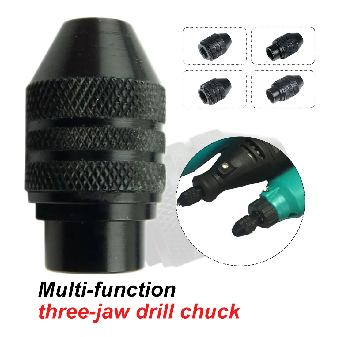 

0.5-3.2mm Mini Multi Keyless Drill Chuck Quick Change Three-Jaw Drill Chuck For Dremel Rotary Tools