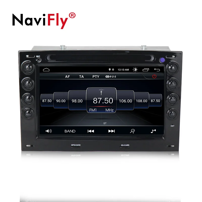 Top NaviFly 2 Din Car DVD Radio player for Renault Megane 2 2003-2010 Android 8.1 Multimedia GPS navigation HD FM stereo Head Unit 3