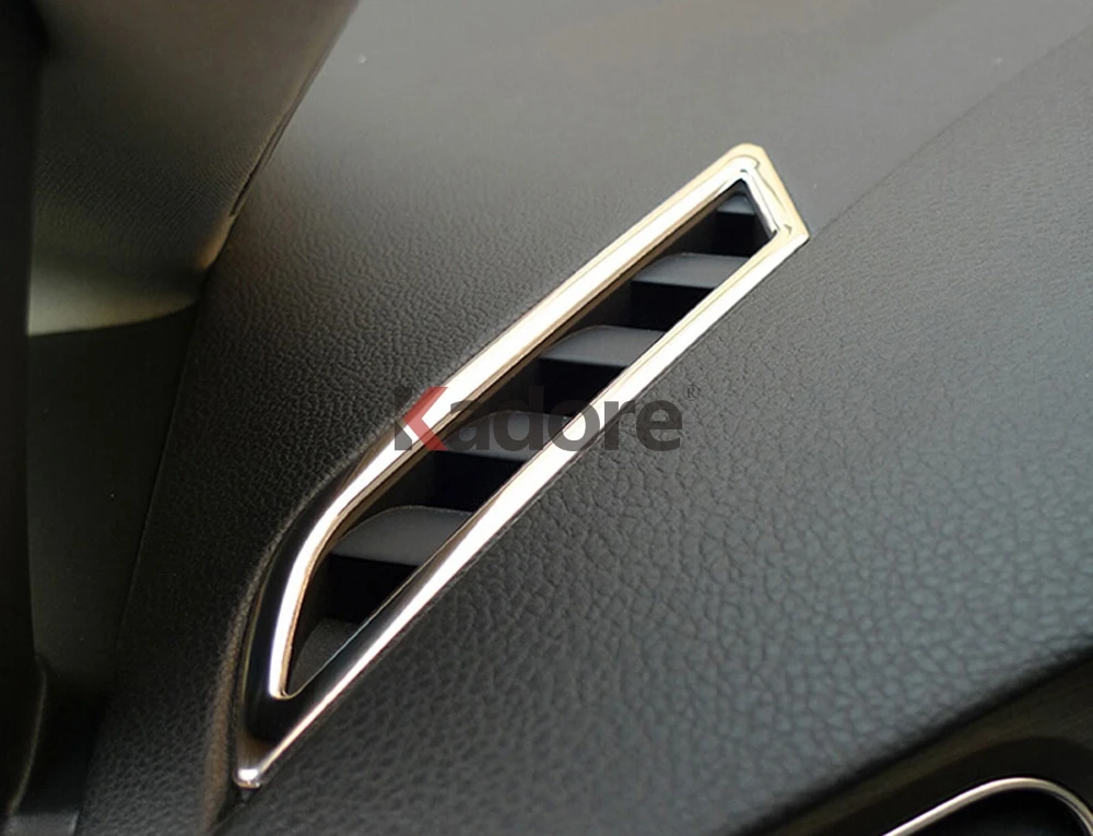 Для Volkswagen Golf 7 MK7 2013 нержавеющая сталь автомобильная внутренняя Передняя Крышка вентиляционного отверстия отделка выход украшение
