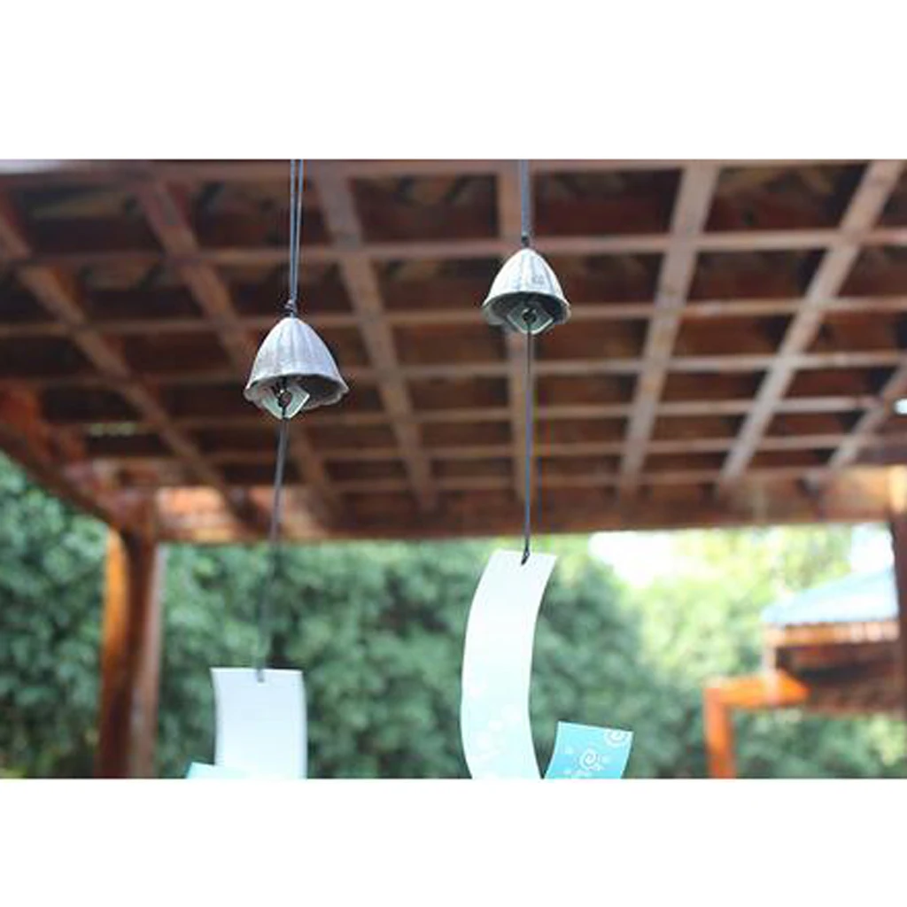 Japanese Furin Windchime Nanbu Cast Iron Metal Temple Garden Home Decor