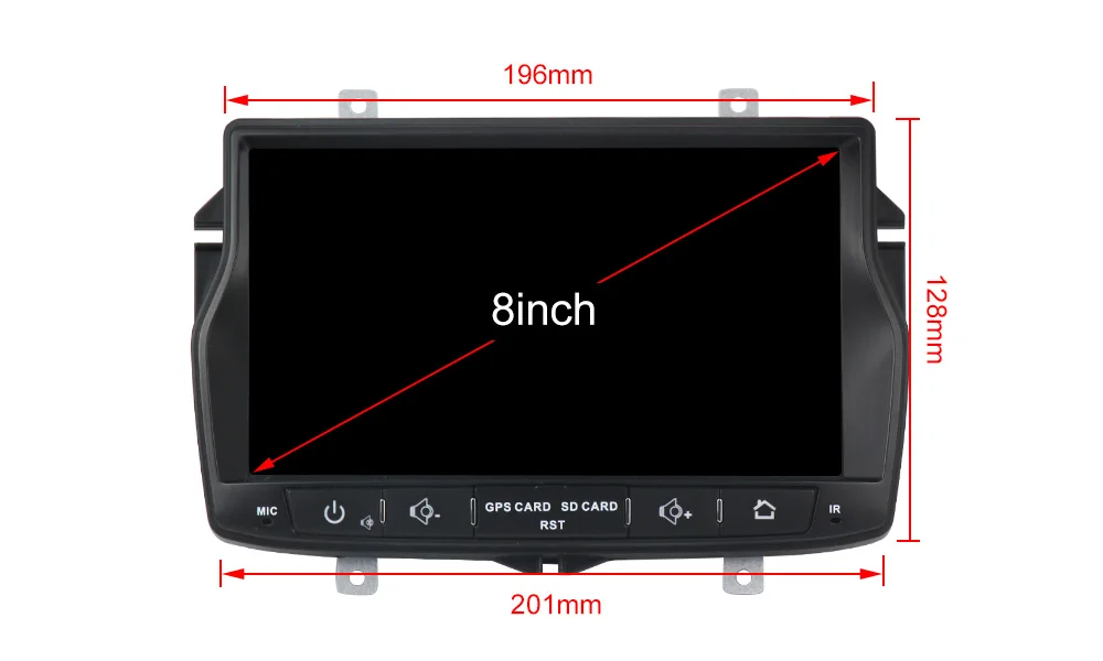 Excellent Navifly 1DIN Android 8.1 Car DVD player For LADA Vesta Radio Multimedia GPS Navigation Quad Core Wifi Stereo Map Card MIC HD SWC 11