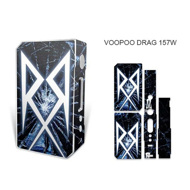 Высокое качество электронная сигарета стикер s для VOOPOO DRAG TC 157W коробка мод кожи наклейка - Цвет: H09