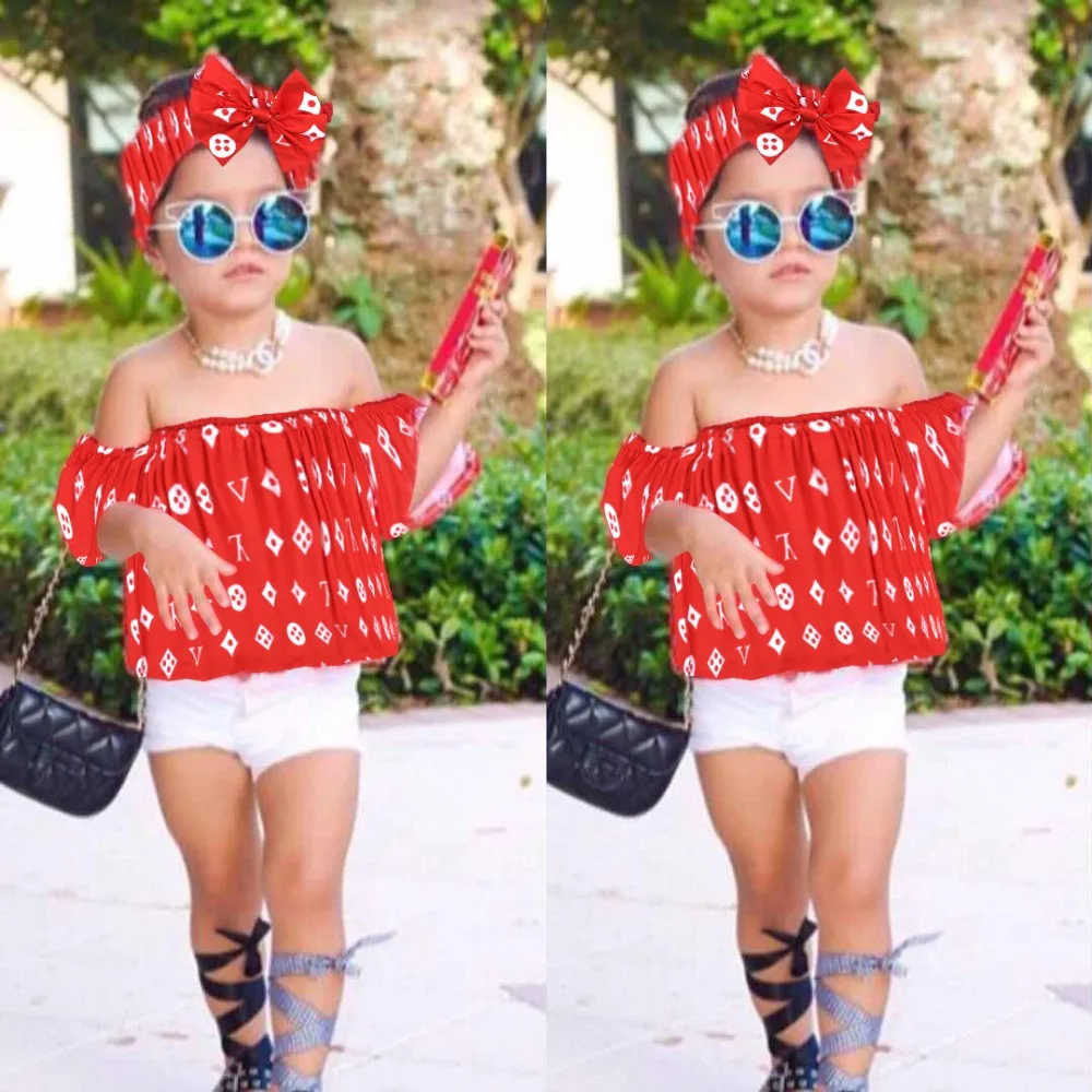 2018 Hot Summer Sale Children's Suit Kids Set Clothes for Girls