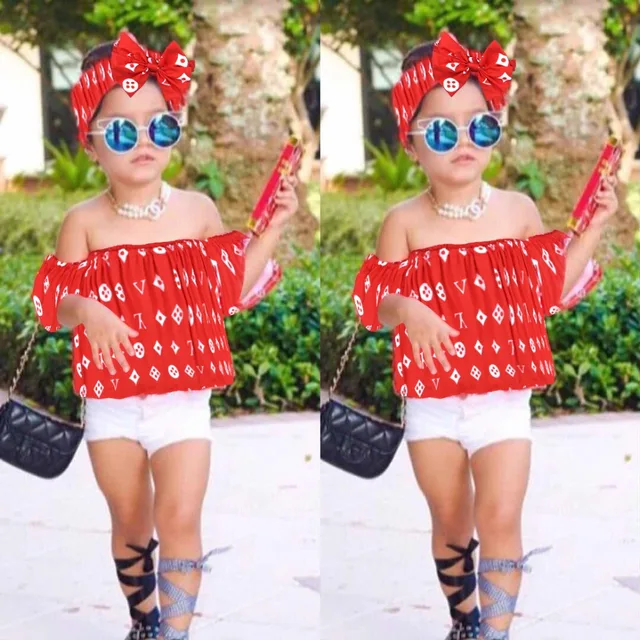 2018 Hot Summer Sale Children's Suit Kids Set Clothes for Girls