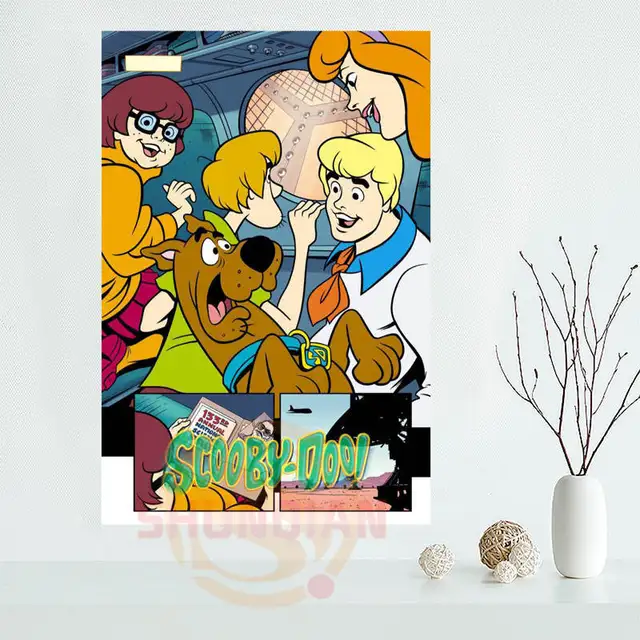 Aliexpress.com : Buy G734 Custom Scooby Doo Poster Custom Satin poster print cloth fabric wall ...
