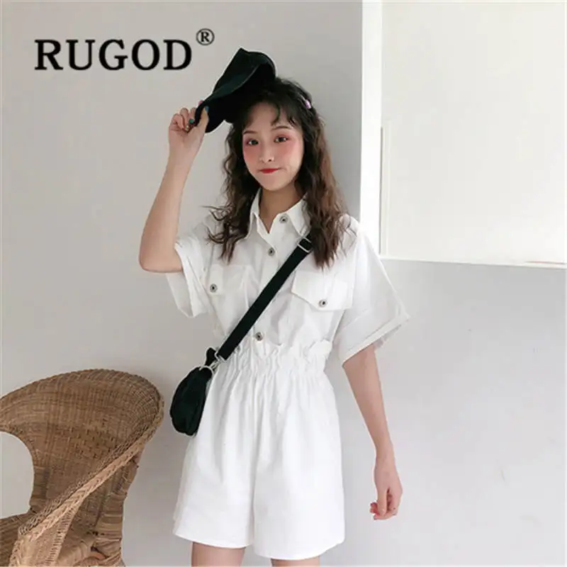 Женский однобортный комплект RUGOD повседневный облегающий из 2 предметов с