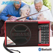 JINSERTA AM/FM/SW Портативный радио полный двухдиапазонный радиоприемник TF карта u-диск приемник с Bluetooth Функция Поддержка Mp3 плеер