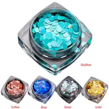 Beauty Girl Hot Charming 1.5g Mixed Round Thin Nail Art Glitter Paillette Nail TipGel Polish Decoration Nov.23
