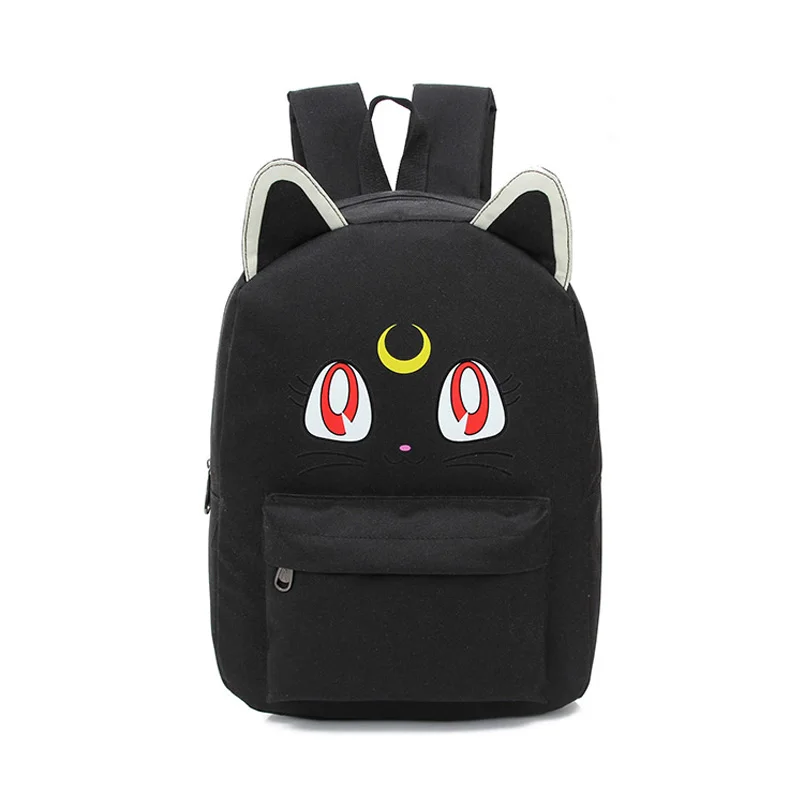 Harajuku Sailor Moon Luna Cosplay mochila gato bolsa de hombro mochilas para adolescentes bookbag mochila escolar Harajuku Sailor Moon Luna Cosplay mochila gato bolsa de hombro mochilas para adolescentes bookbag mochila escolar
