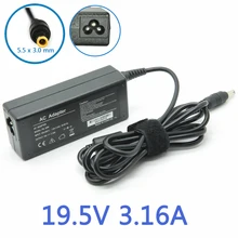 AC Power Supply Adapter Charger for Samsung NT-RV511-A13L/P6100 RV511 Notebook 19V 3.16A 60W Free Shipping