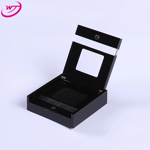 

Luxury Loose Diamond Display Boxes Cases Black Acrylic Square Clamshell Wedding Beads Jewellery Storage Showing Container Casket