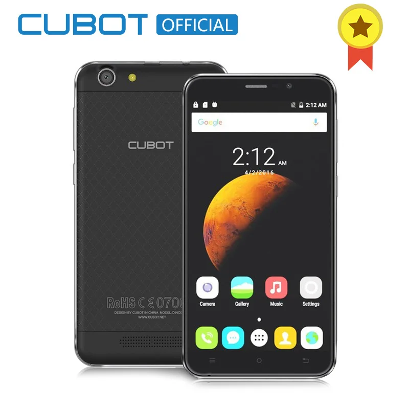 Cubot Dinosaur 5.5 Inch HD Screen MTK6735A Quad Core Smartphone 3GB RAM 16GB ROM Cell Phone 4150mAh Mobile Phone