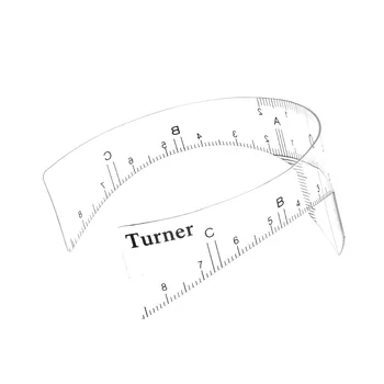 

2Pcs/lot Reusable Semi Permanent Eyebrow Ruler Makeup Eye Brow Measure Tool Eyebrow Guide Ruler Microblading Calliper Stencil