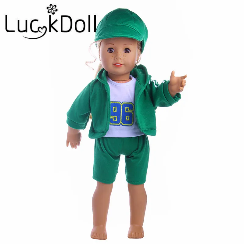 

New Digital No.96 handmade pajamas four-piece suit for18-inch American doll bald doll to give the child the best gift