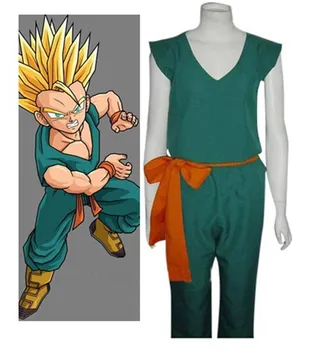 

Can be tailored Anime Dragon Ball Cosplay Man Woman Halloween Cos Z Torankusu Trunks Costume S-3XL Tops+pants+belts+wristbands