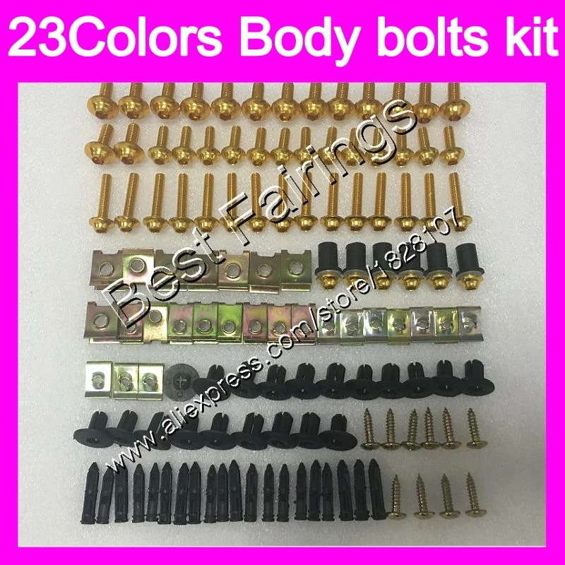 

Fairing bolts full screw kit For SUZUKI GSXR1000 05 06 07 08 GSXR 1000 GSX R1000 K5 K7 2006 2007 2008 Complete Body screws Nuts
