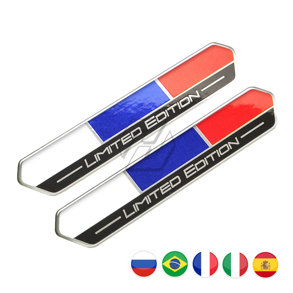 Russia Spain France Brazil Flag Limited Edition Decal Sticker Motorcycle Tank Pad Universal for Motocross Car Styling for MOTO мойка высокого давления karcher k2 universal edition 1 673 000 0 1 4 квт 110 бар 360 л ч 2 насадки