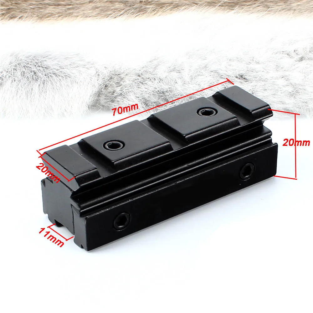 

1pc Hunting Scope Mount 11mm Dovetail to 20mm Picatinny Rail Mount Adapter Tactical Riflescope Base