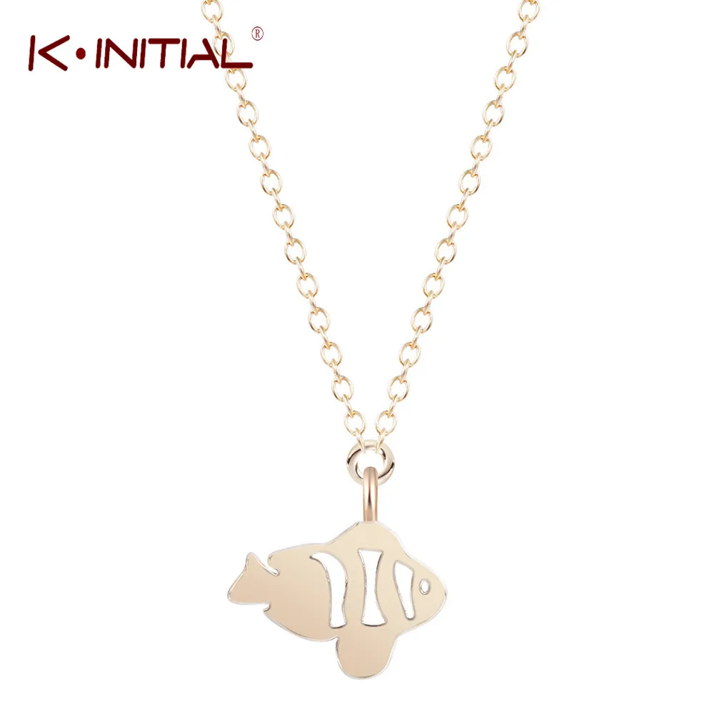 Цепочка с подвеской в виде рыбы 1 шт.|statement jewelry|pendant necklacefish necklace |