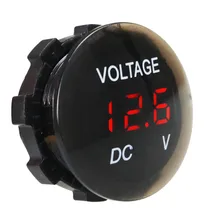 Автомобиль Мотоцикл DC12V-24V светодиодный панель Цифровой измеритель напряжения дисплей Вольтметр лучшее качество