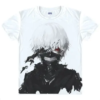 

Ken Kaneki T-Shirt Haise Sasaki Shirt men's 3D print T-shirts Anime Tees Lovely cute Short Sleeve Mens T-Shirts anime shirts a