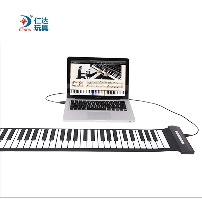 Portable Mini Roll Up Soft Silicone Flexible Electronic Digital Music