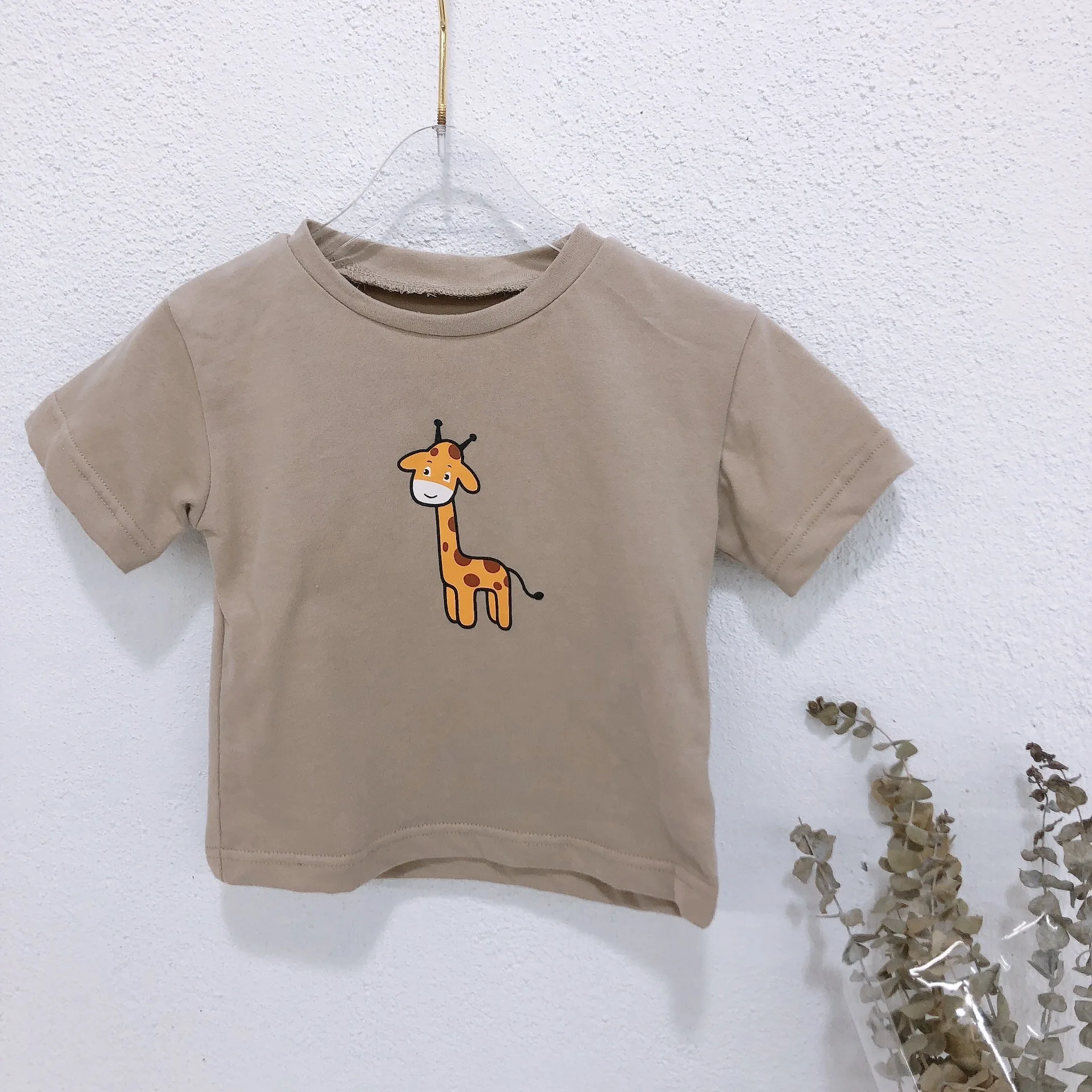 Г. Детские весенне-летние футболки с коротким рукавом для мальчиков и девочек, Милая футболка с животными из мультфильмов детские хлопковые футболки, топы для детей