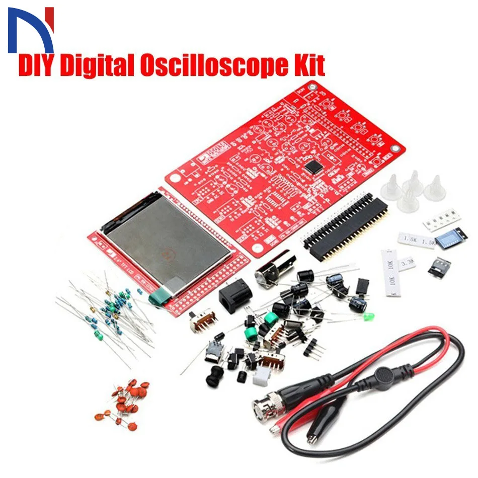 Высококачественный цифровой осциллограф DS0138 DIY Kit Probe Unsoldered Flux Workshop STM32 200khz No