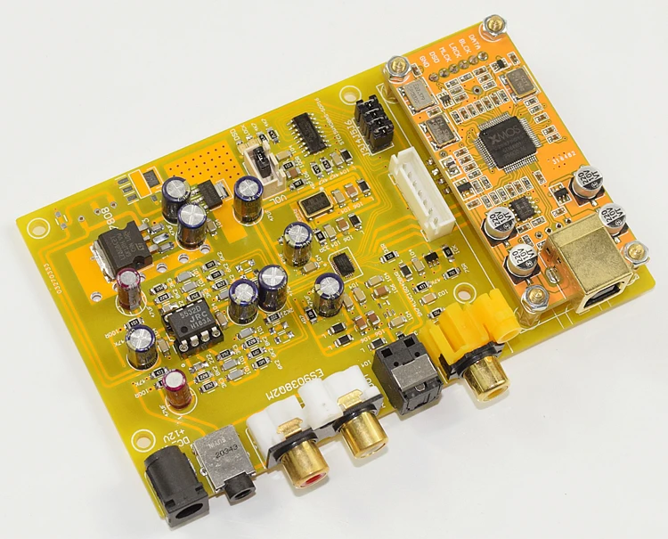 ES9038 Q2M Triple Switch DAC Decoder Board Support Fiber Coaxial USB Input