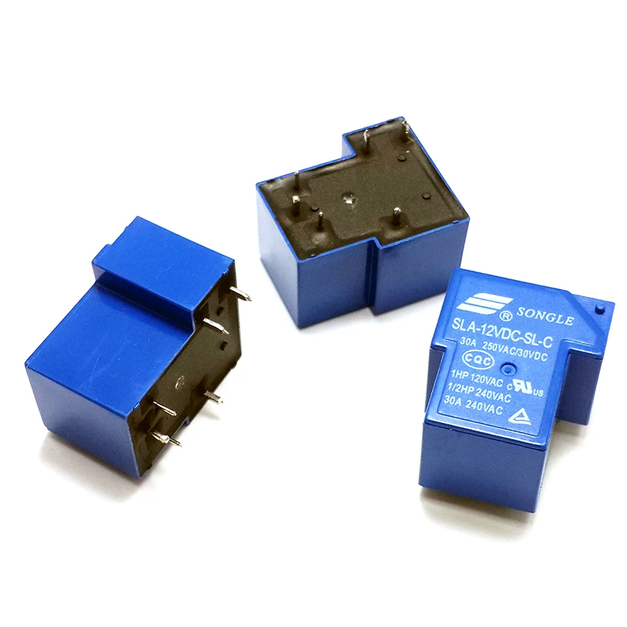 6 Pin 12V 30A DC Sealed relay 6 feet Songle brand relay for large