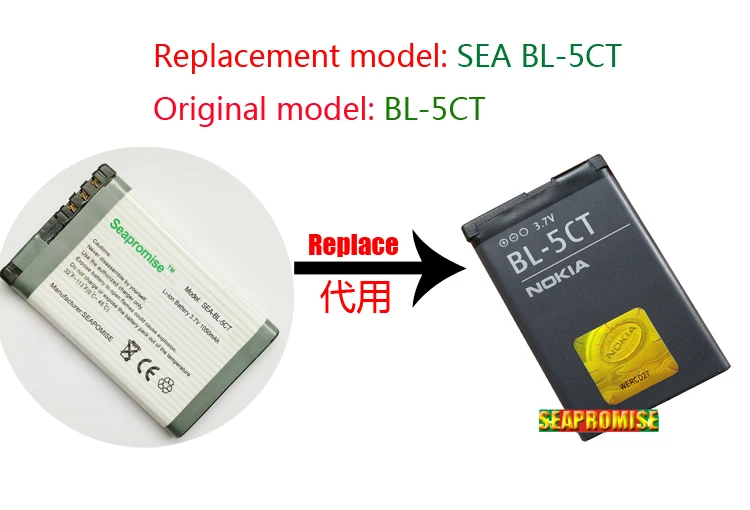 

freeshipping Retail battery BL-5CT BL5CT for Nokia Nokia 5220XM,5630XM,6303C, 6303i,6730C,C3-01,C5,C5-00,C6-01
