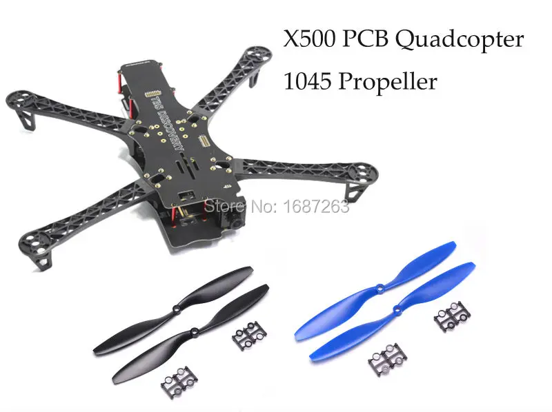 FPV рептилии X500 500 мм PCB Verson Quadcopter Frame + 1045 Пропеллер для команды BlackSheep Discovery