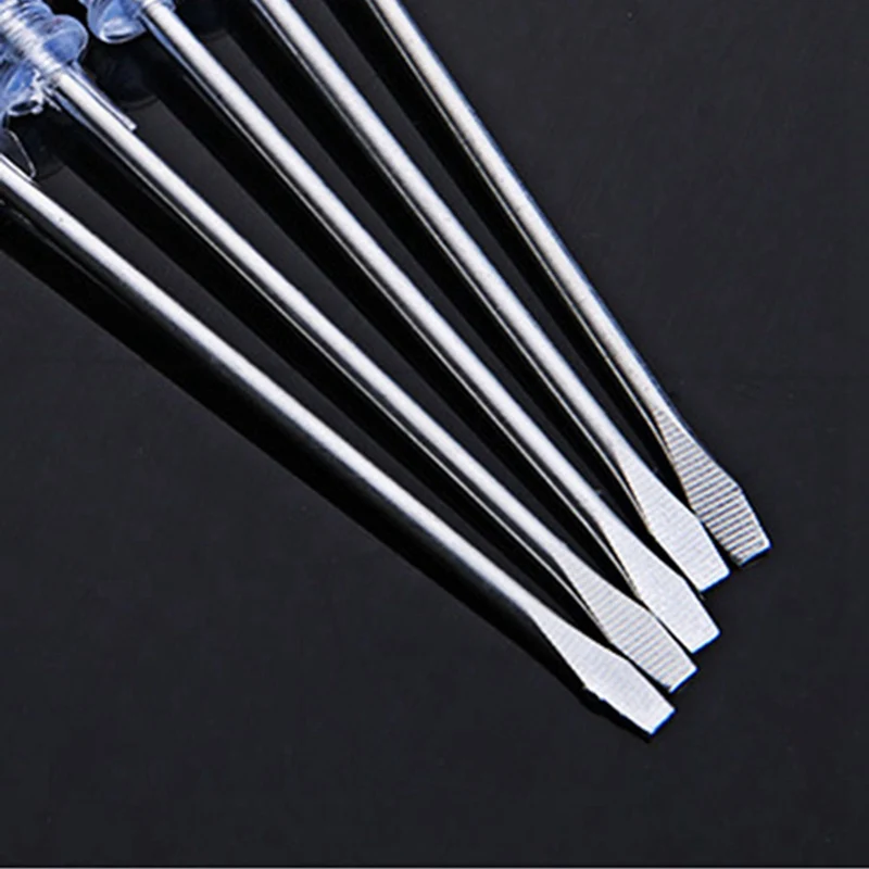 1 Pcs Nonslip Handle Flat Head Slotted Screwdriver color random wholesale contact us