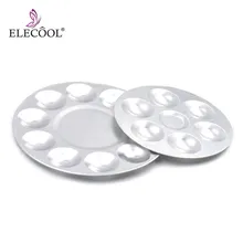 ELECOOL 3 размера и 3 вида стилей палитра из алюминия макияж лак для ногтей смешивающая пластина основа палитра для смешивания теней для век Палитра