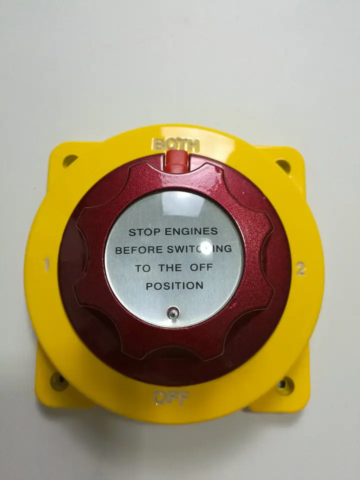 Heavy Duty Marine Boat Fishing Yellow Dual Battery Isolator Selector Switch 9103 isure marine boat yacht dual battery isolator selector switch