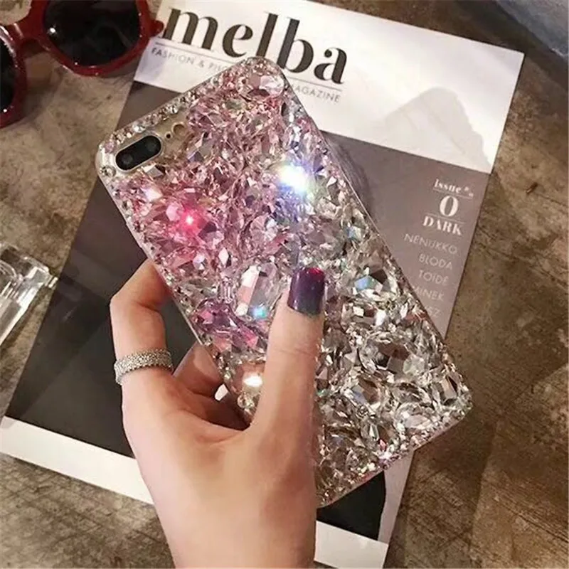 

Dower Me Bling Gradient Color Crystal Diamond Case Cover For Samsung Galaxy S9 S8 S7 S6 Edge Plus Note 9 8 5 4 3 A3/5/7/8
