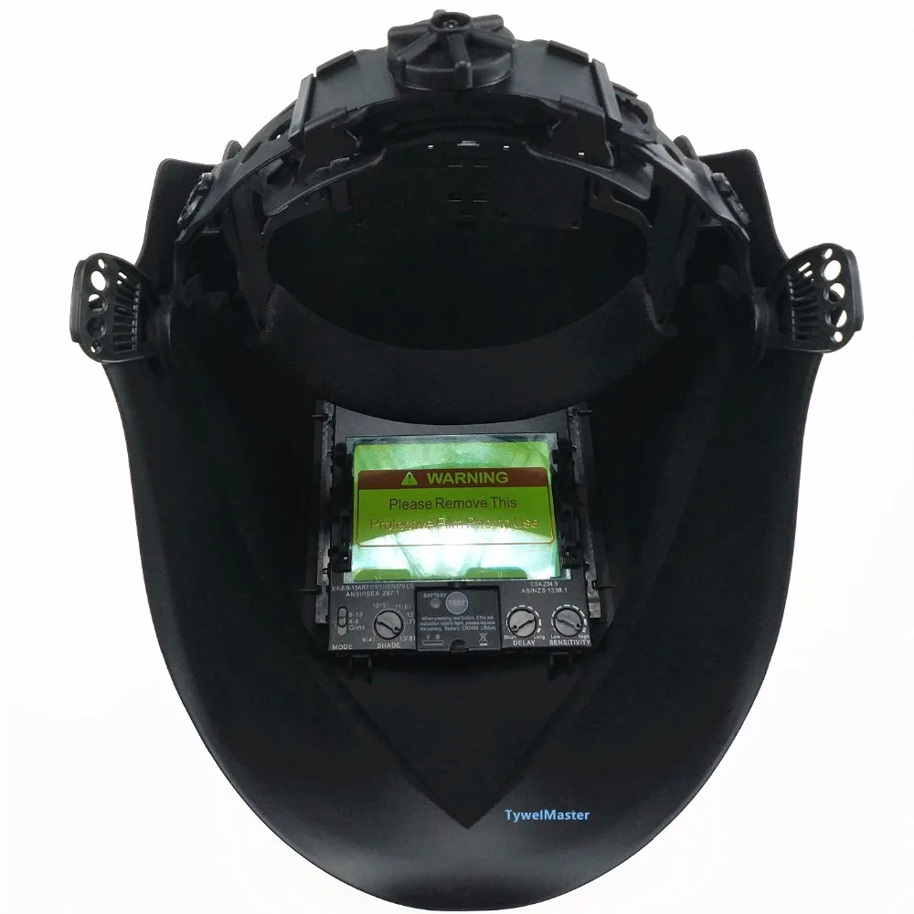 Welding Mask Top Size 100*73mm(3.94*2.87") Top Optical Class 1111 4 Sensors Shade Range 4(3)-13 Auto Darkening Welding Helmet CE