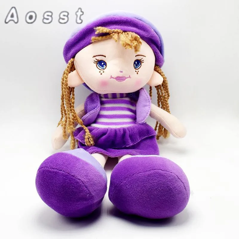 AOSST 38CM Rag Doll new rural wind cute doll girl toy soft accompany sleeping toys present | Игрушки и хобби